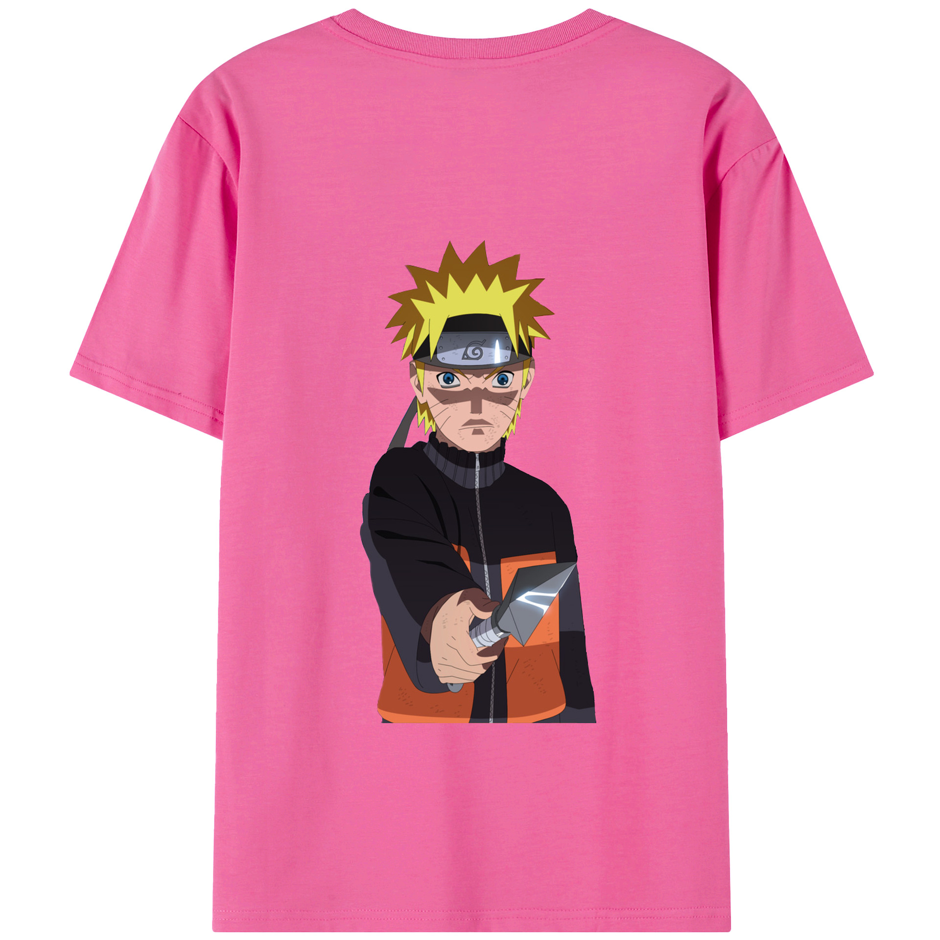 （画像用） NARUTO -ナルト- うずまき ナルト Uzumaki Naruto レディース半袖Tシャツ(バックプリント)
